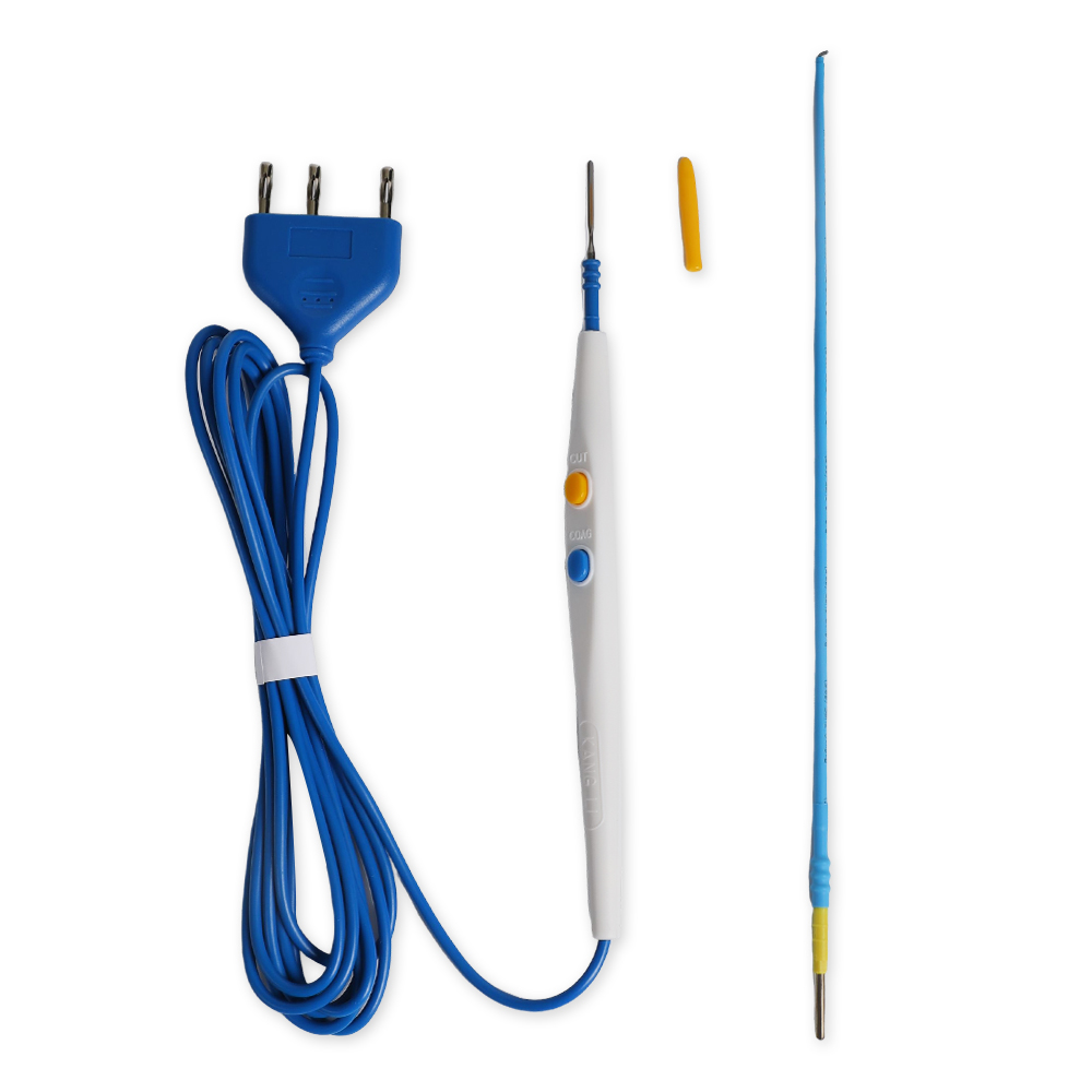 قلم رصاص جراحي من الفولاذ المقاوم للصدأ بشفرة خطاف مقاس 250 مم مع طلاء غير لاصق