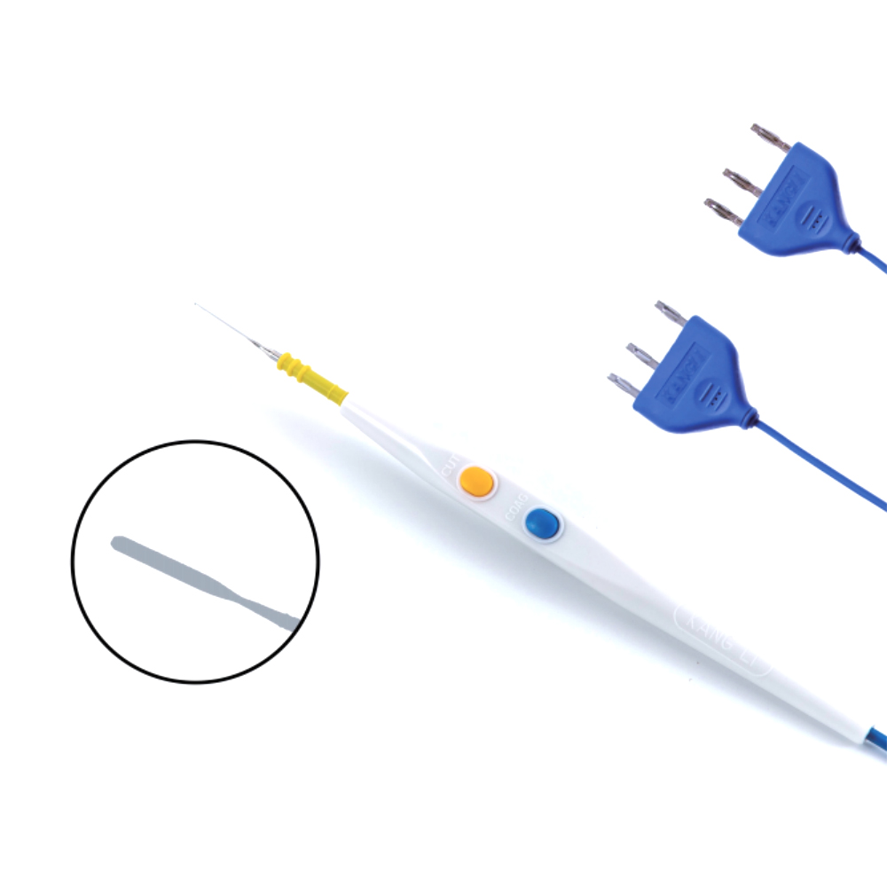 قلم رصاص جراحي من الفولاذ المقاوم للصدأ بشفرة مسطحة غير لاصقة مقاس 70 مم
