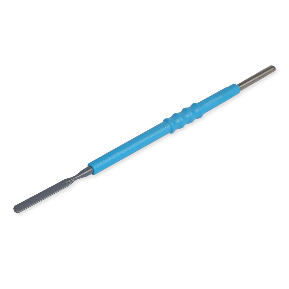 شفرة جراحية كهربائية من الفولاذ المقاوم للصدأ ذات رأس مسطح غير لاصق مقاس 110 مم