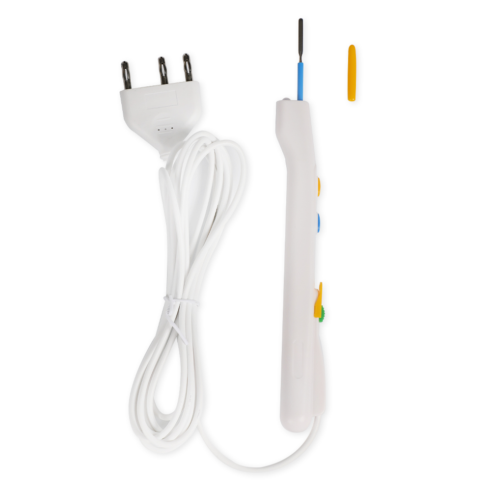 قلم رصاص جراحي قابل للتمدد من الفولاذ المقاوم للصدأ بشفرة مسطحة مقاس 180 مم مع إضاءة LED