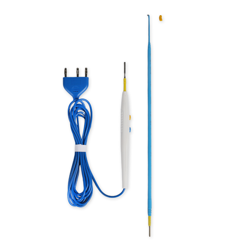 قلم رصاص جراحي من الفولاذ المقاوم للصدأ بشفرة خطاف مقاس 350 مم مع طلاء غير لاصق